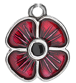 American Legion Poppy Charm (with Jump Ring)